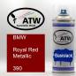 Preview: BMW, Royal Red Metallic, 390: 400ml Sprühdose, von ATW Autoteile West.